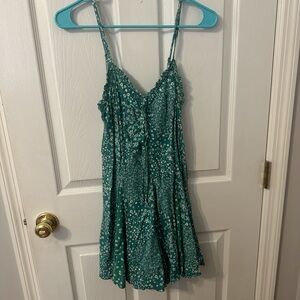 Wild Fable Green Floral Mini Dress